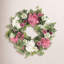 24" Hydrangea Wreath with Dahlias and Ivy