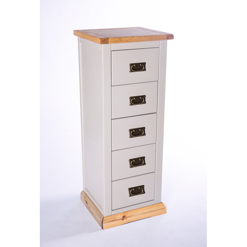 Escalante 45cm W 5 - Drawer Chest of Drawers, Grey/Wood