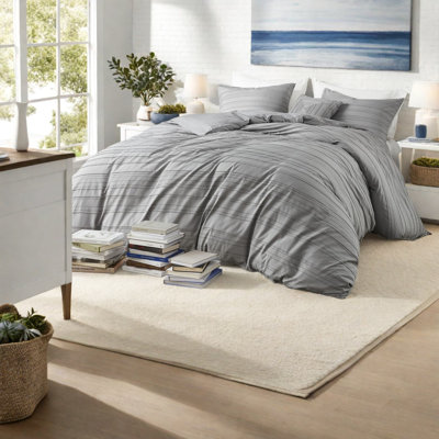 Ensemble de literie pour lit simple TG 3 pièces Modern Modern, jacquard en polyester avec coussin décoratif