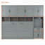 Lit escamotable simple avec placard et tiroirs-145681126