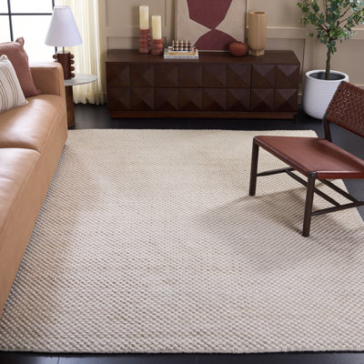 Tapis couleur unie en coton tissé à plat Vermont