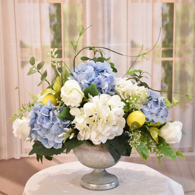 Faux Silk Arrangement in Vase