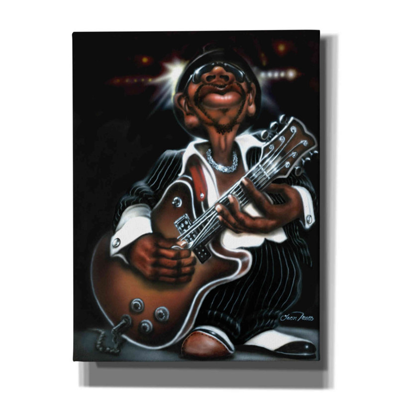 «Winston Porter Jazzman Cool» par Leonard Jones - impression sur toile tendue, H 16 po x l 12 po x P 0,75 po