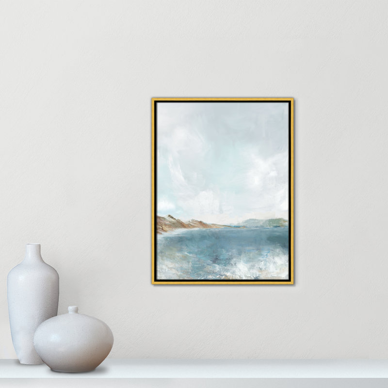 Echoes in Blue - Portrait Version Print par PI Studio, H 25,5 po x l 19,5 po, Doré
