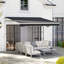 Outsunny 250 cm W x 200 cm D Polyester Retractable Patio Awning-111011432