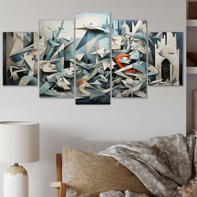 Chef-d'œuvre Guernica par Pablo IV - Art mural sur toile, 5 panneaux