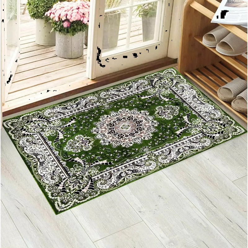 Gianna Floral Indoor Doormat, Green