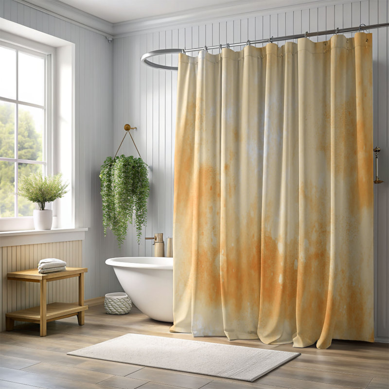 Rideau de douche 1 pièce Spooky Vibe, H 74 po x l 71 po