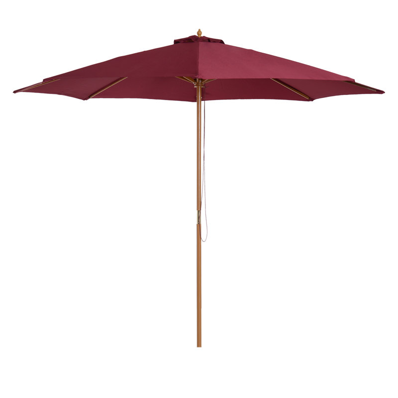 Lakewood 300cm Market Parasol, Red