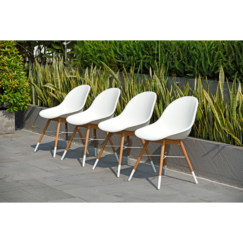 Chaise d'appoint Sloan Eucalyptus, Teck clair