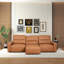 Canapé triple convertible Grant - Cuir cognac