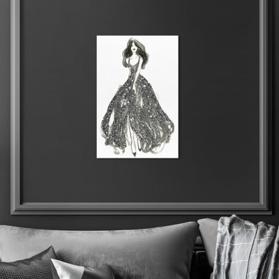 «Elegant Dress Flow II», reproduction de dessin