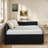 Upholstered Daybed With 2 Drawers And Comfortable Backrest