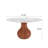 Ikerne Farmhouse Kitchen Table Vase-shaped Pedestal Dining Table Circular For 4/6/8-6788664-6788646