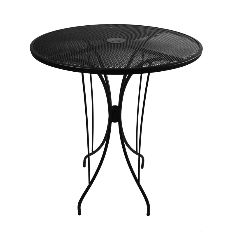 Barnegat 4 Person 39.875'' H Galvanized Steel High Top Table, 39.875" H x 36" W x 36" D