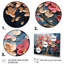Ensemble de 4 décorations murales dynamiques à motif de pétales blancs et roses-633180531