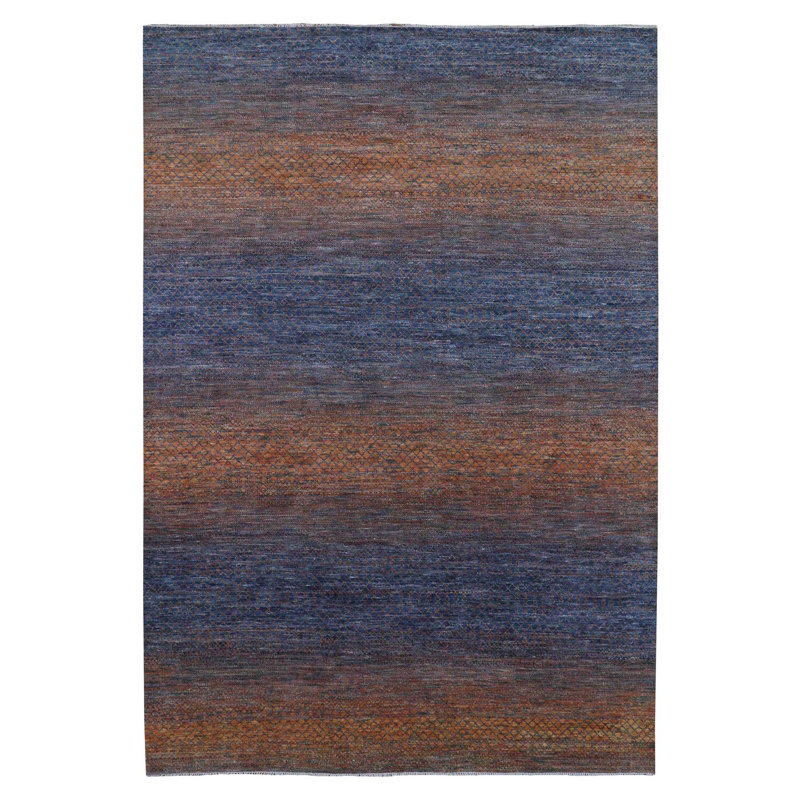 Tapis oriental 10 po x 14 po x 5 po en laine pure épaisse et moelleuse nouée à la main de la collection moderne clair-obscur 7E2480D784A04CC98492EB12E0150E26