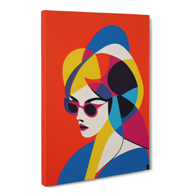 Oruada Pop Woman - Wrapped Canvas Print, 50cm H x 35cm W x 3cm D, Canvas