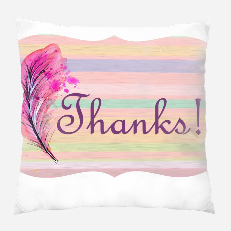 Coussin de remerciements, Microsuède, Intérieur