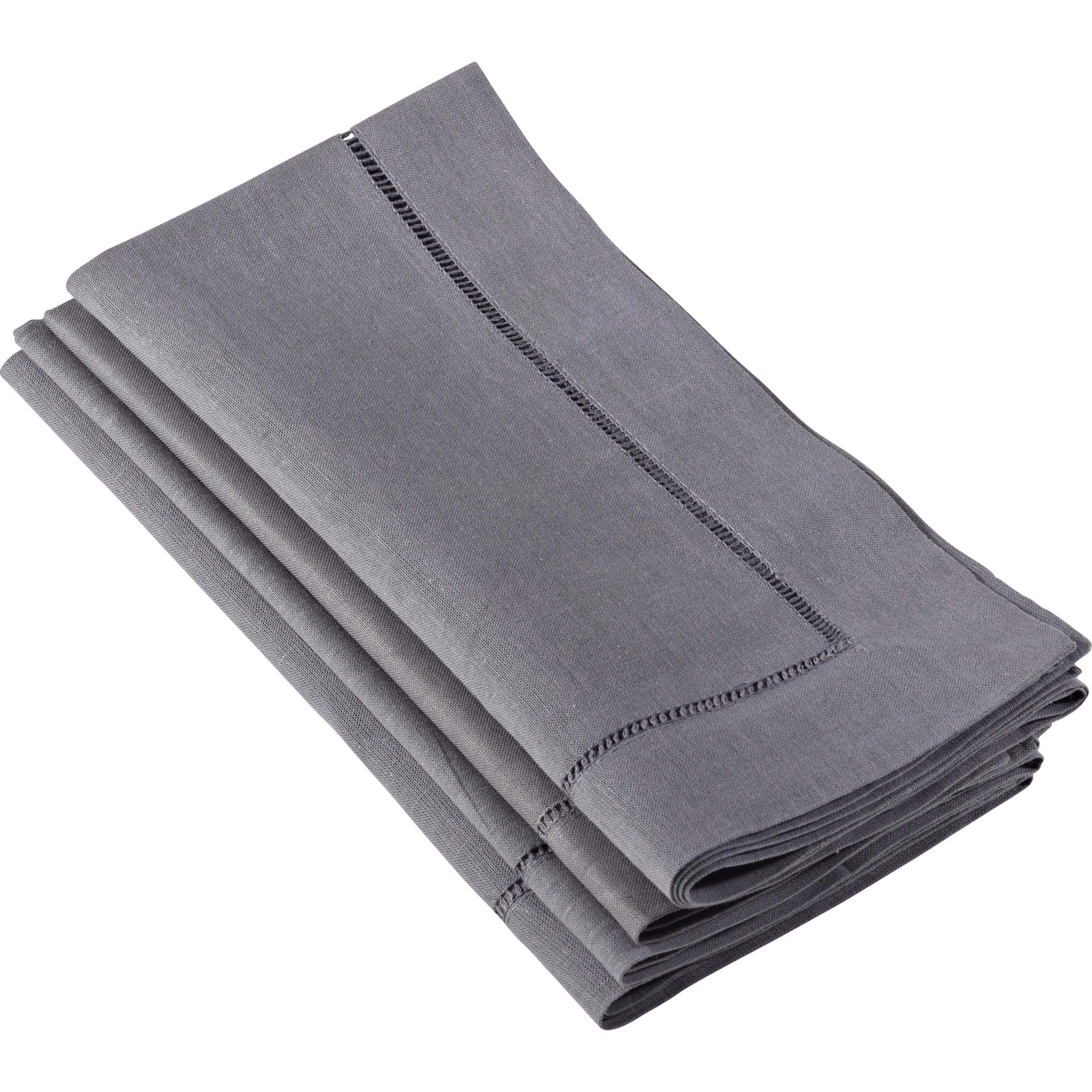 Gelder Reversible Linen Napkin, Slate