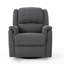 Fauteuil inclinable oscillant en tissu gris anthracite avec fauteuil inclinable manuel