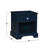 Wooden Nightstand With Bottom Shelf-1377229668