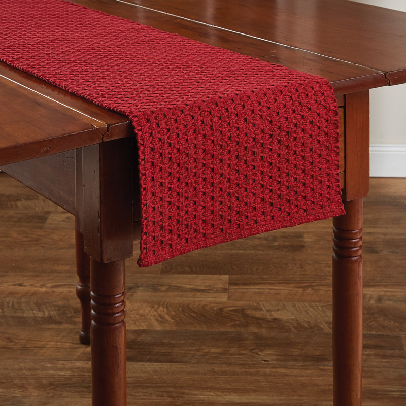Sarabelle Rectangular Table Runner, Red, 54" x 13"