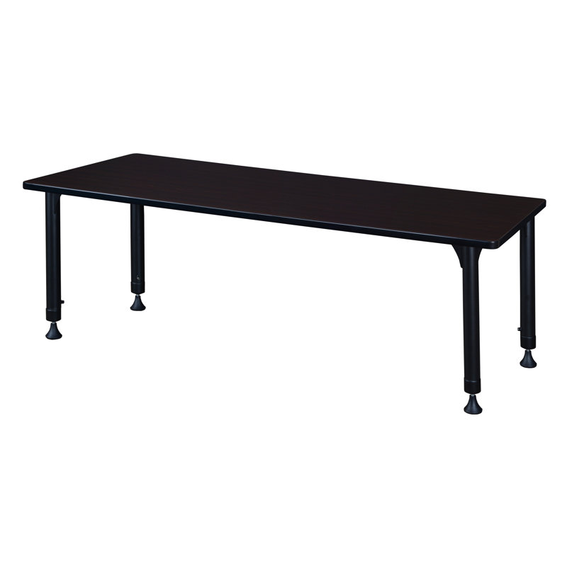 Table de formation à hauteur réglable Albaugh, Gris, H 34 po x L 60 po x l 24 po