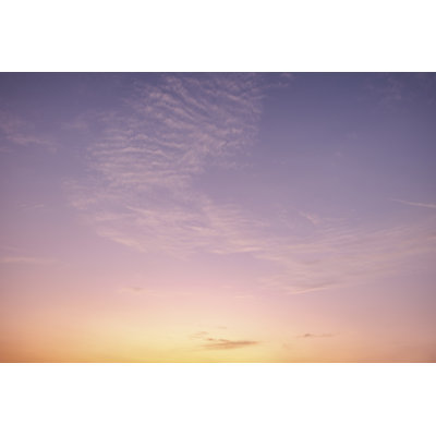 Purple And Golden Sky - Wrapped Canvas Print
