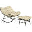 Chaise berçante avec coussins et repose-pieds Hadjer-1653634127