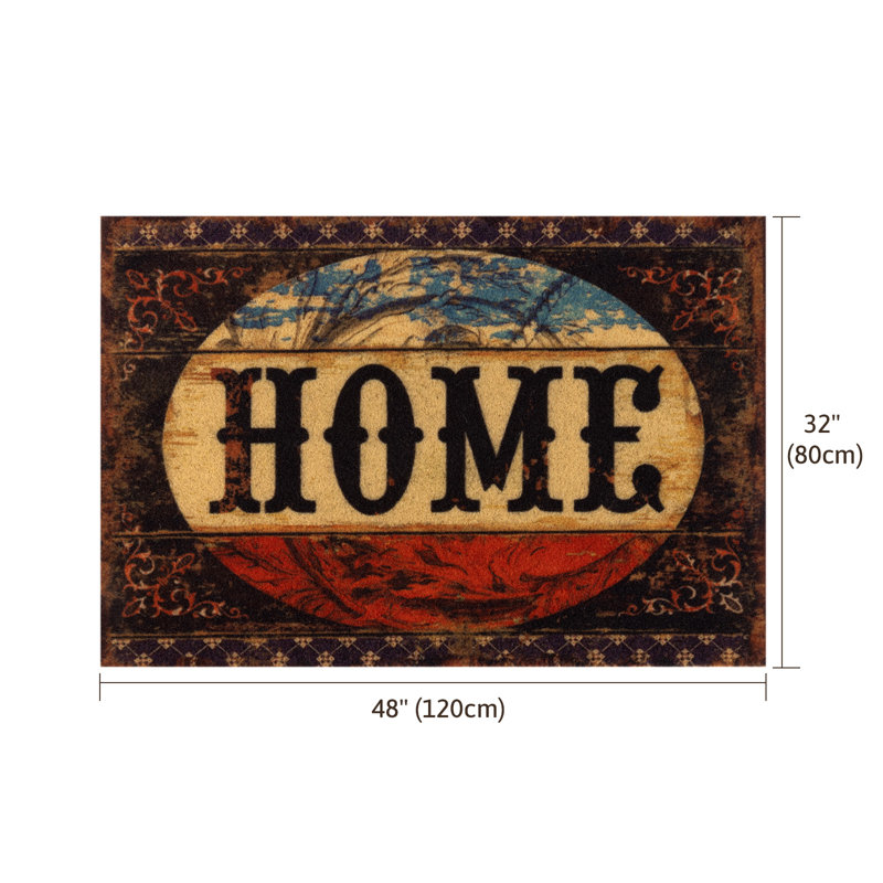 Tapis d'entrée antidérapant Coir, 31.5" W x 47.24" L