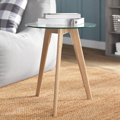 Chmura Glass Top End Table