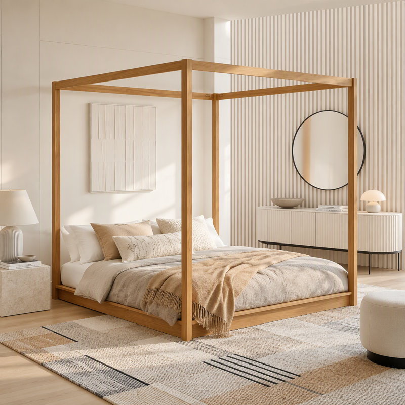 Lit au sol House Design avec grands tiroirs de rangement et barrières de sécurité, cadre de lit en bois à lattes pour enfants