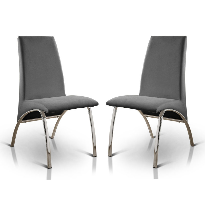 Chaise d'appoint Coetta, Gris, Doré clair