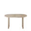 Table de salle à manger extensible de 55,12 po à 70,87 po avec rallonges amovibles, table de style Mid-Century moderne, convient aux salles à manger, aux cuisines et aux salons, blanc antique-131136268