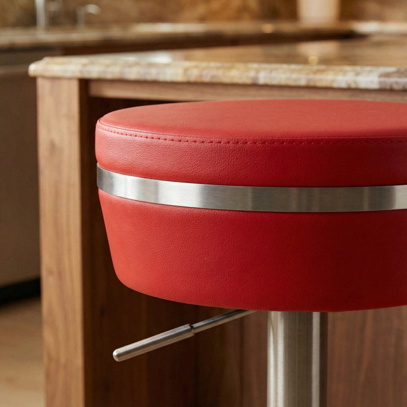 Tabouret de bar Upshaw, rouge