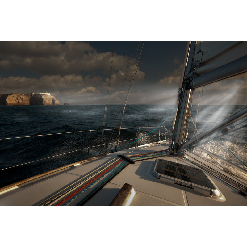 Cape St. Vincent Storm by Frazaz - Wrapped Canvas Print, 20cm H x 30cm W