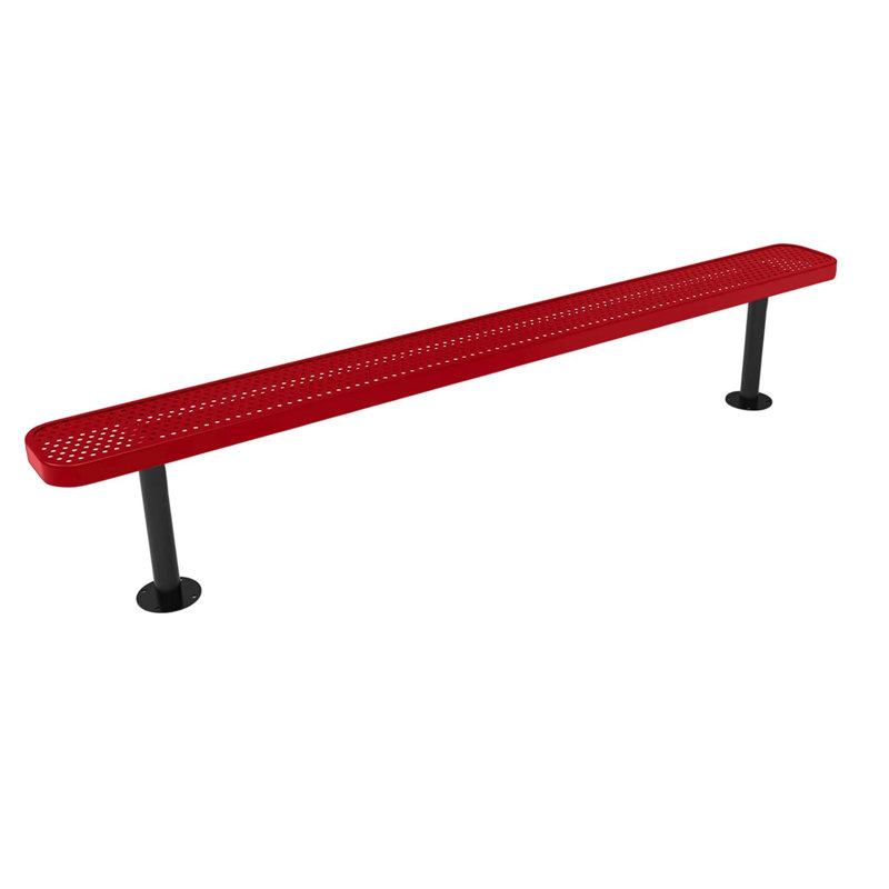 Banc jaune extensible de 2,44 m (8 pi), sans dossier, surface, 8ft No-Back Surface, Expanded, Jaune