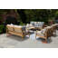 Chaise de patio en teck avec coussins Anneke Cottman