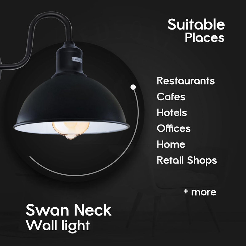 Foshee Armed Sconce, Black/White