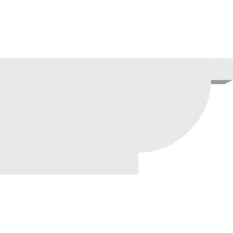 Standard Alpine Architectural Grade PVC Rafter Tail, 6"H x 3"W x 12"D