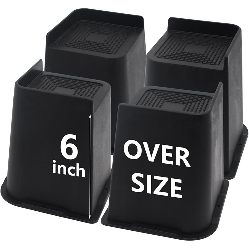 Ensemble de 4 très grands lits surélevés pour lit très robuste de 6 pouces, ...