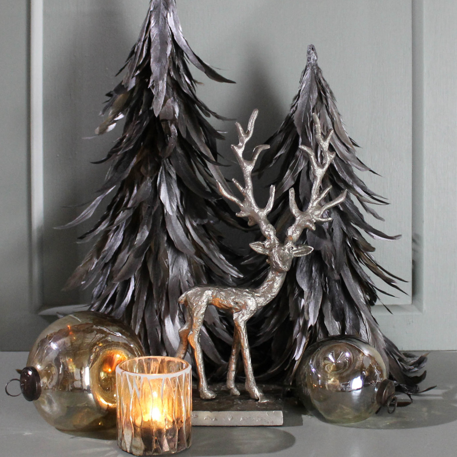 Deer Holiday Figurine