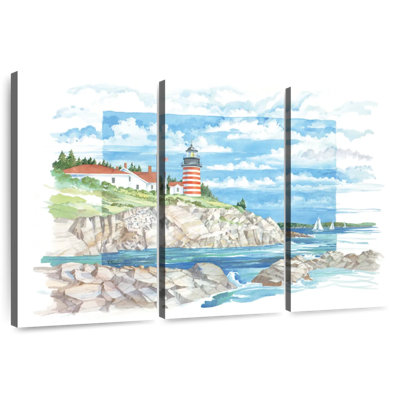 Vue du phare Gillard West Quoddy