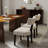 Dining Set, Mid-Century Modern Wooden Table & Upholstered Chair Set For Home, Kitchen, Dining Room-108814405-108814406