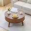 Table basse à plateau relevable avec rangement, tables basses rondes cannelées-628645774