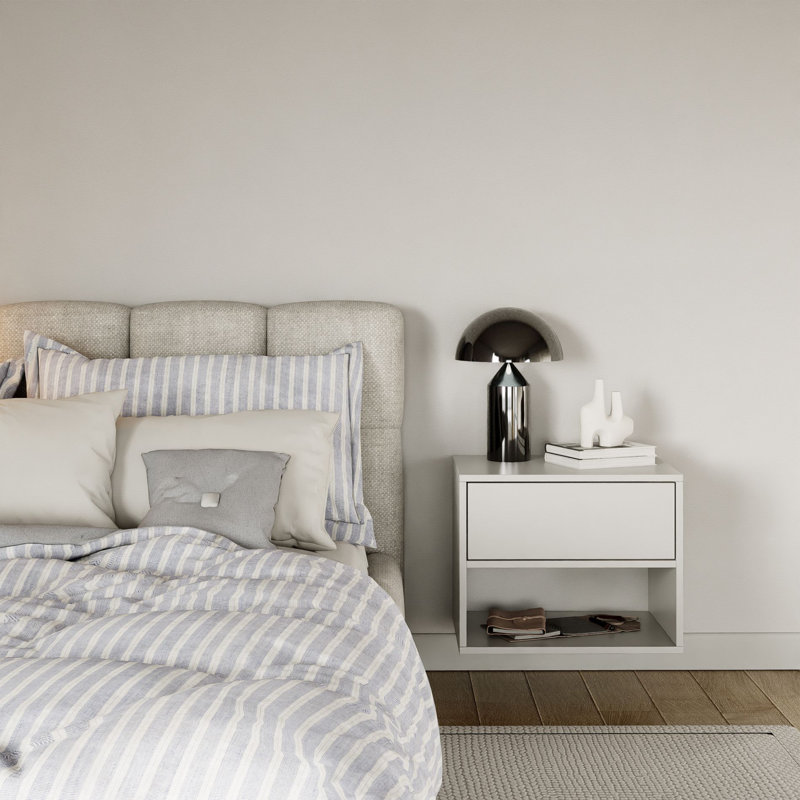 50cm W Manufactured Wood Bedside Table
