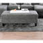Repose-pieds de style contemporain avec repose-pieds en chenille 1pc