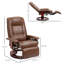 Fauteuil inclinable manuel en similicuir-1624502109