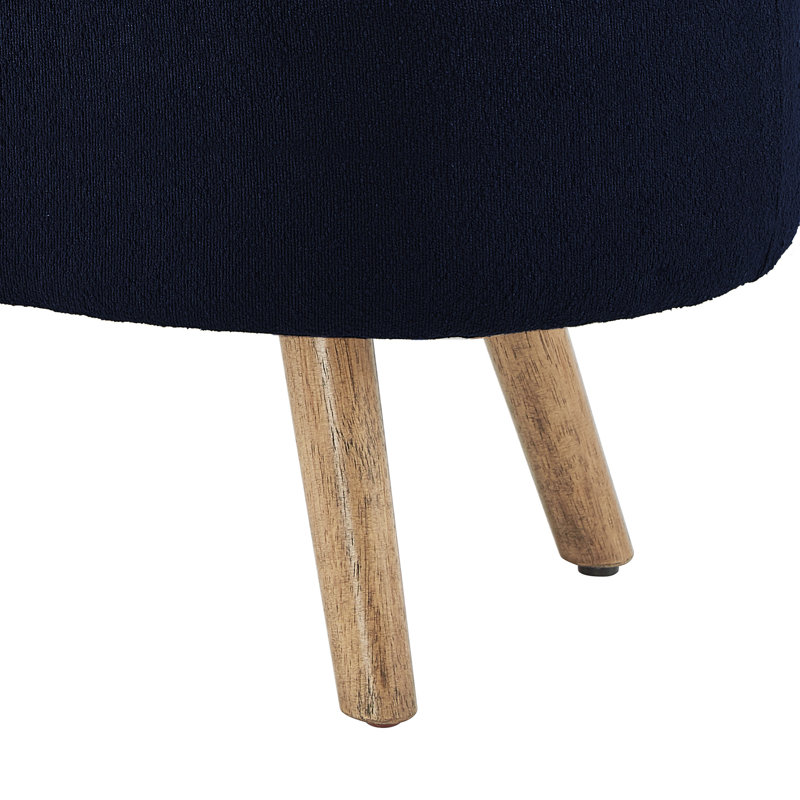 Banc de rangement avec repose-pieds de 42 po pour le salon, l'entrée de la chambre à coucher, Marine